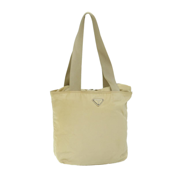 Prada | Bags | Prada Shoulder Bag Nylon Cream Auth 69347 | Poshmark